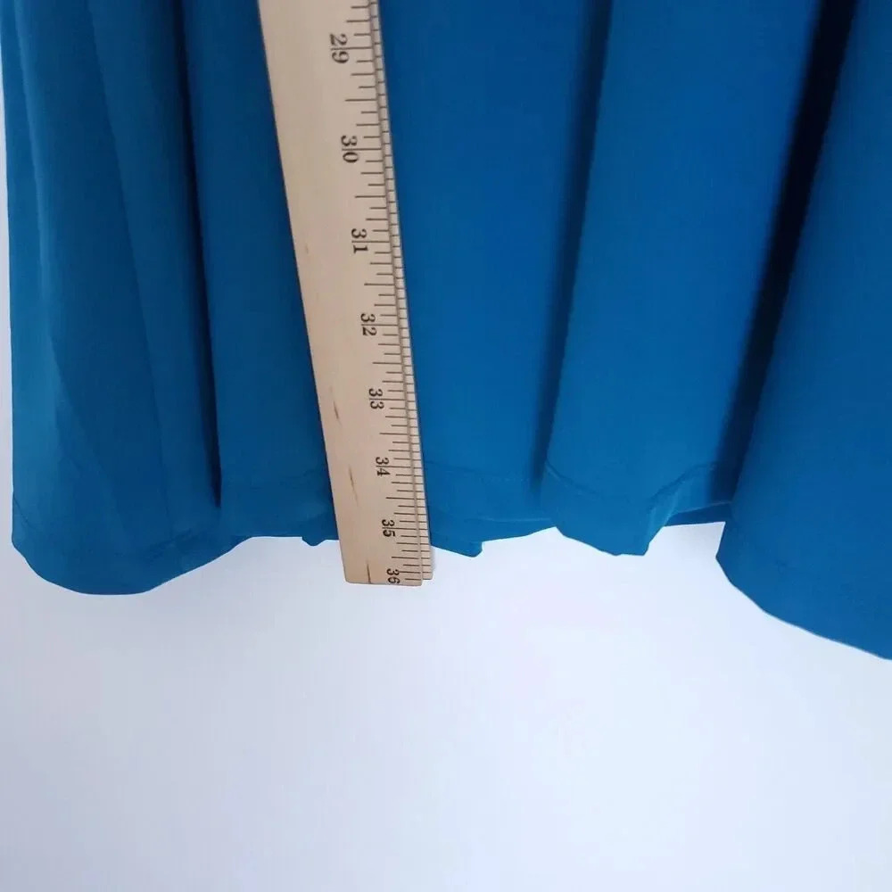 Z Spoke Zac Posen Dress Womens Size 4 Blue Cold Shoulder Fit And Flare NWT - Picture 16 of 16